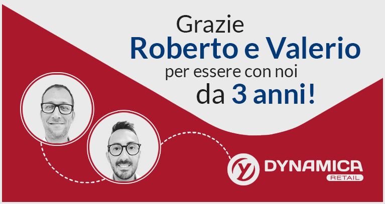GRAZIE ROBERTO E VALERIO PER ESSERE CON NOI DA 3 ANNI!